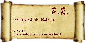 Polatschek Robin névjegykártya